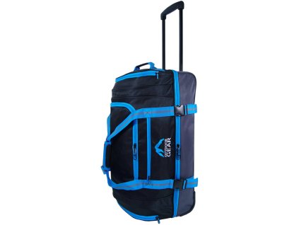 Cestovní taška na kolečkách GEAR T-805/26" - černá/modrá + LED svítilna