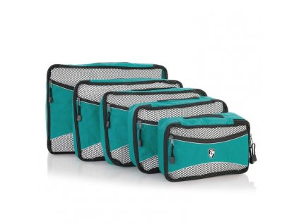 Heys_Ecotex_Packing_Cube_Set_Turquoise_–_sada_5_ks