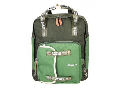 Pánský batoh Volnočasový SPIRIT CITY RUSH 03 khaki, barva zelená