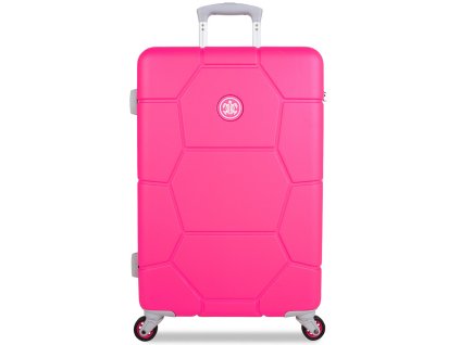 Cestovní kufr SUITSUIT® TR-1248/3-M ABS Caretta Hot Pink + Sluchátka, myš nebo pouzdro