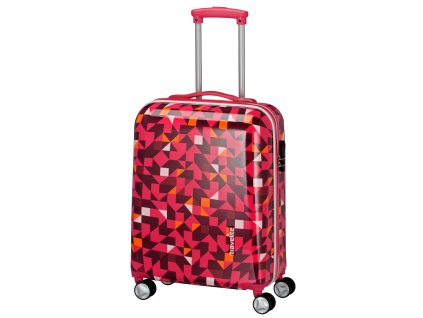 Travelite Campus Hardshell S Quadro pink + Sluchátka, myš nebo pouzdro