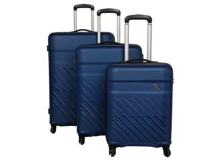 Travelite Vinda 4w S,M,L Royal blue – sada 3 kufrů + Sluchátka, myš nebo pouzdro