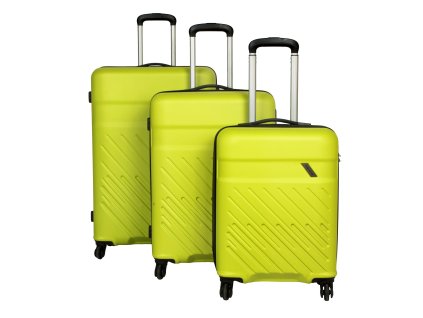 Travelite Vinda 4w S,M,L Lemon – sada 3 kufrů + Sluchátka, myš nebo pouzdro