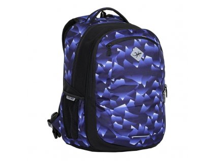 Pánský batoh Studentský  2v1 VIKI Crystal blue, barva Modrá ,Objem 31 - 40 litrů