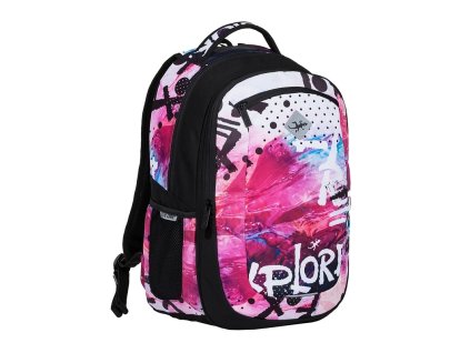Studentský batoh 2v1 VIKI Winter + LED svítilna