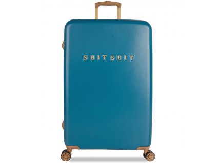 Cestovní kufr SUITSUIT® TR-7102/3-L - Fab Seventies Seaport Blue + LED svítilna