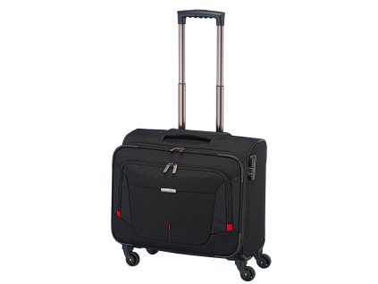 Travelite @Work 4w Businesswheeler Black + LED svítilna