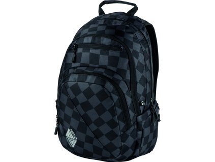 NITRO batoh STASH 29 checker + LED svítilna