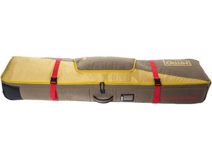 NITRO obal TRACKER WHEELIE BOARD BAG 159 golden mud + LED svítilna