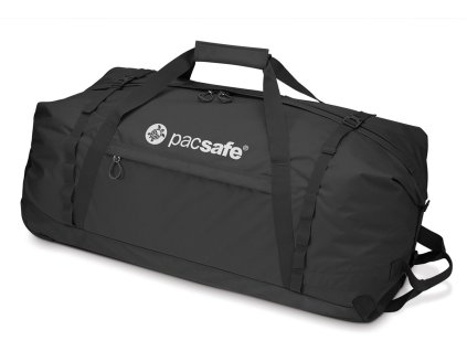 PACSAFE taška DUFFELSAFE AT120 black + LED svítilna