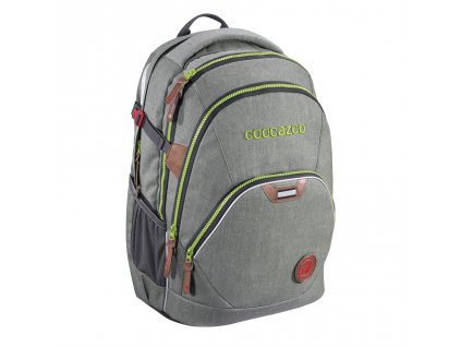 Školní batoh Coocazoo EvverClevver2, Denim Grey, certifikát AGR + Sluchátka, myš nebo pouzdro