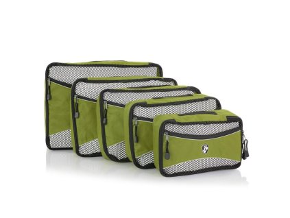 Heys Ecotex Packing Cube Set Olive – sada 5 ks