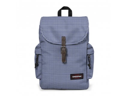 EASTPAK AUSTIN GINGHAM BLUE + LED svítilna