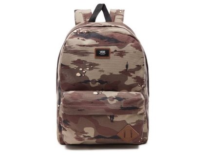 Pánský batoh VANS MN OLD SKOOL II BACK STORM CAMO, barva hnědá