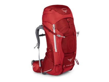 Osprey ARIEL AG 65 picante red WM + LED svítilna