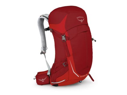 Osprey STRATOS 26 II beet red 26 l + LED svítilna