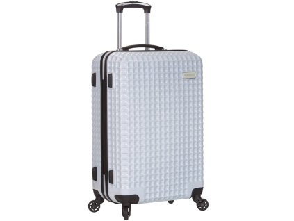 Cestovní kufr SIROCCO T-1195/3-L PC - bílá + LED svítilna