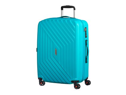 American Tourister AIR FORCE 1 SPINNER 66 EXP M - AERO TURQUOISE + LED svítilna
