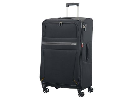 American Tourister SUMMER VOYAGER SPINNER 79 EXP L - VOLT BLACK + LED svítilna