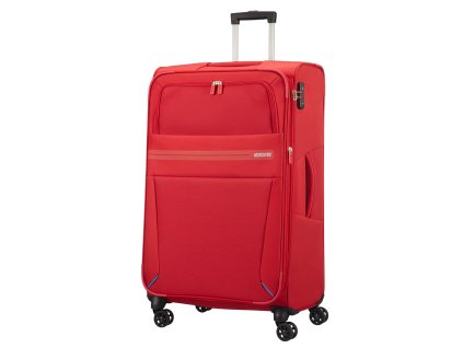 American Tourister SUMMER VOYAGER SPINNER 79 EXP L - RIBBON RED + LED svítilna