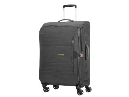 American Tourister SONICSURFER SPINNER 68 EXP M - DARK SHADOW + LED svítilna