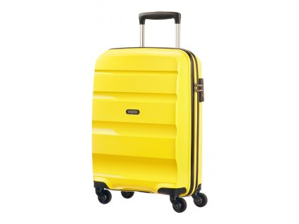 American Tourister BON AIR SPINNER S STRICT - SOLAR YELLOW + LED svítilna
