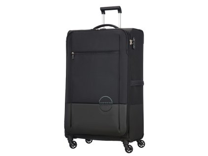 American Tourister INSTAGO SPINNER 81 L - BLACK/DARK GREY + LED svítilna