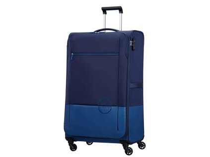 American Tourister INSTAGO SPINNER 81 L - NAVY/BRIGHT BLUE + LED svítilna