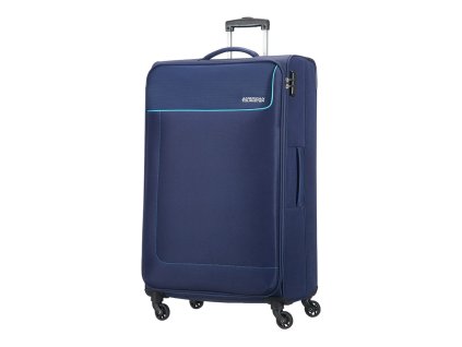 American Tourister FUNSHINE SPINNER 79 L - ORION BLUE + LED svítilna