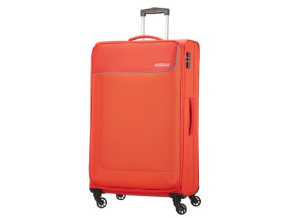 American Tourister FUNSHINE SPINNER 79 L - MANDARINA + LED svítilna