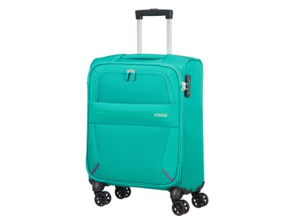 American Tourister SUMMER VOYAGER SPINNER 55 S - PEACOCK + Sluchátka, myš nebo pouzdro