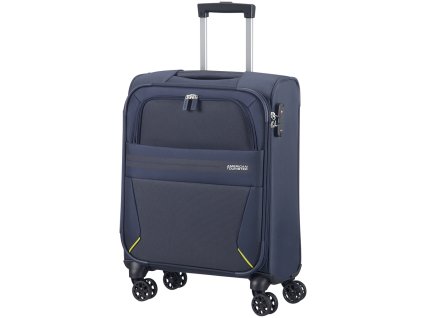 American Tourister SUMMER VOYAGER SPINNER 55 S - MIDNIGHT BLUE + LED svítilna