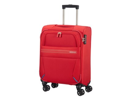 American Tourister SUMMER VOYAGER SPINNER 55 S - RIBBON RED + LED svítilna