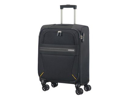 American Tourister SUMMER VOYAGER SPINNER 55 S - VOLT BLACK + LED svítilna