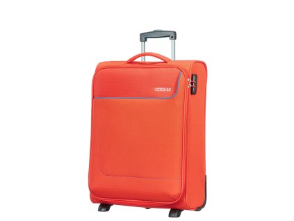 American Tourister FUNSHINE UPRIGHT 55 S - MANDARINA + LED svítilna