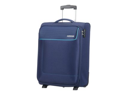 American Tourister FUNSHINE UPRIGHT 55 S - ORION BLUE + LED svítilna