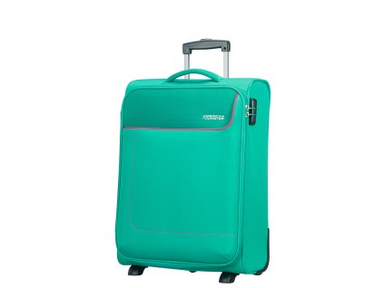 American Tourister FUNSHINE UPRIGHT 55 S - AQUA GREEN + LED svítilna