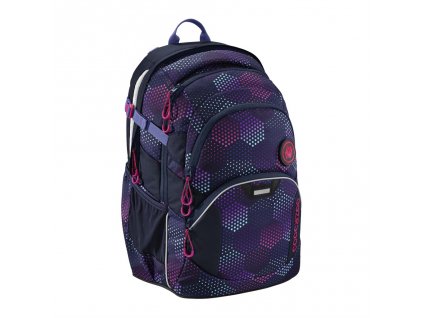 Školní batoh Coocazoo JobJobber2, Purple Illus + LED svítilna