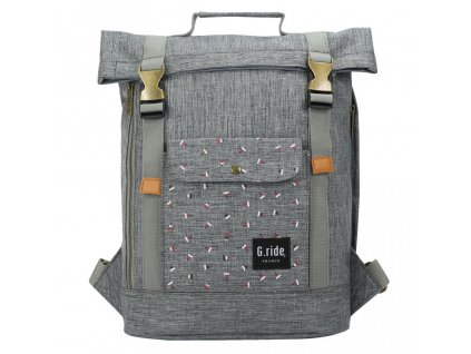 G.RIDE batoh BALTHAZAR XS mix grey + LED svítilna