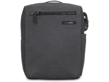 PACSAFE taška INTASAFE CROSSBODY charcoal + LED svítilna