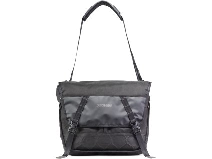 PACSAFE taška ULTIMATESAFE MESSENGER black + LED svítilna