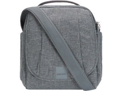 PACSAFE taška METROSAFE LS200 dark tweed + LED svítilna