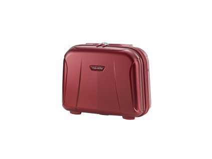 Travelite Elbe Beautycase Red + LED svítilna