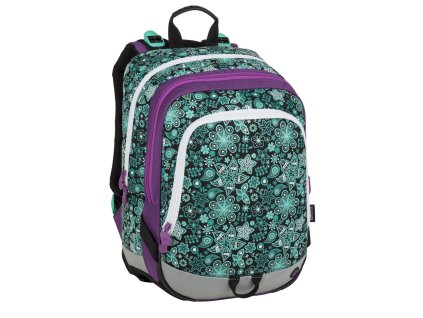 Dětský batoh Bagmaster ALFA 9 B BLACK/TURQUOISE, barva Modrá