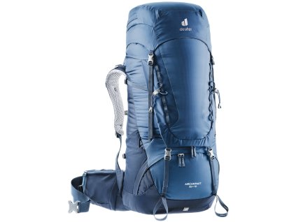 Pánský batoh Deuter Aircontact 55 + 10 Midnight-navy, barva Modrá ,Objem 50+ litrů