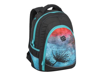 holčičí batoh Bagmaster DIGITAL 9 A BLUE/RED/BLACK, barva Modrá