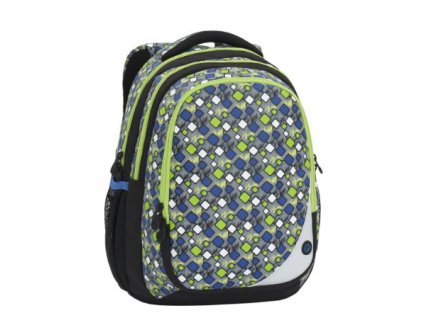 Bagmaster MAXVELL 6 B GREY/GREEN/BLUE Klučičí školní batoh