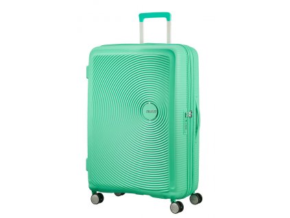 American Tourister SOUNDBOX L 77/28 TSA EXP - DEEP MINT + LED svítilna