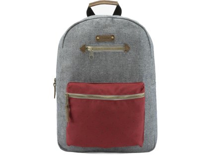G.RIDE batoh BLANCHE grey/red