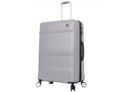 Cestovní kufr MIA TORO M1703/3-L - stříbrná + LED svítilna